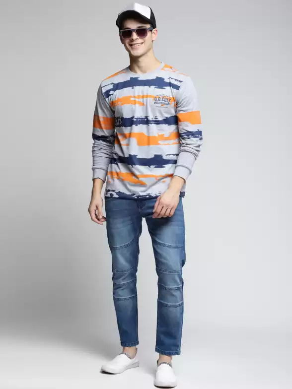 Printed Round Neck Pure Cotton T-shirt - image 7