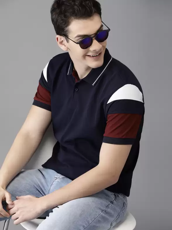 Polo Collar Cotton Pure Cotton T-shirt - image 7