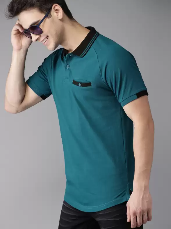 Polo Collar Cotton Pure Cotton T-shirt - image 7