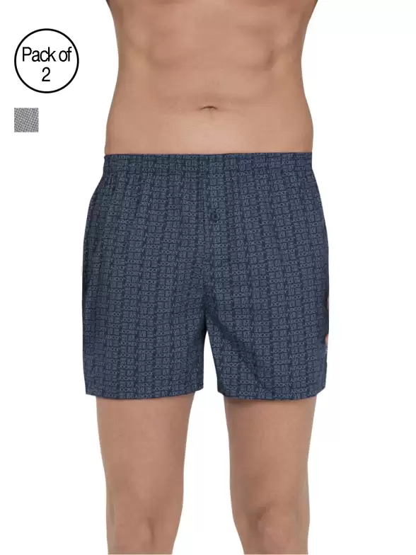 Men Pack of 2 Printed Pure Cotton boxers - image 7
