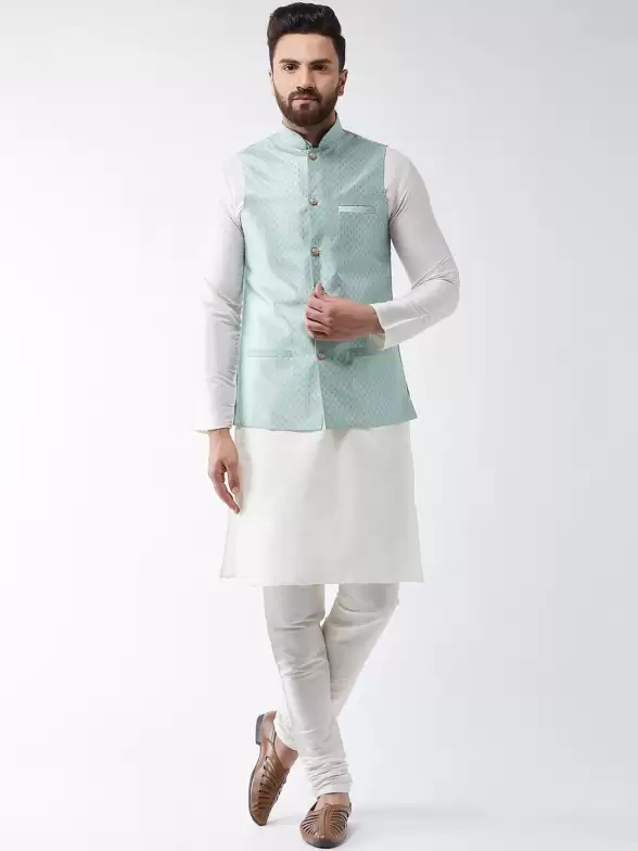 Men Kurta Set & Nehru Jacket - image 7
