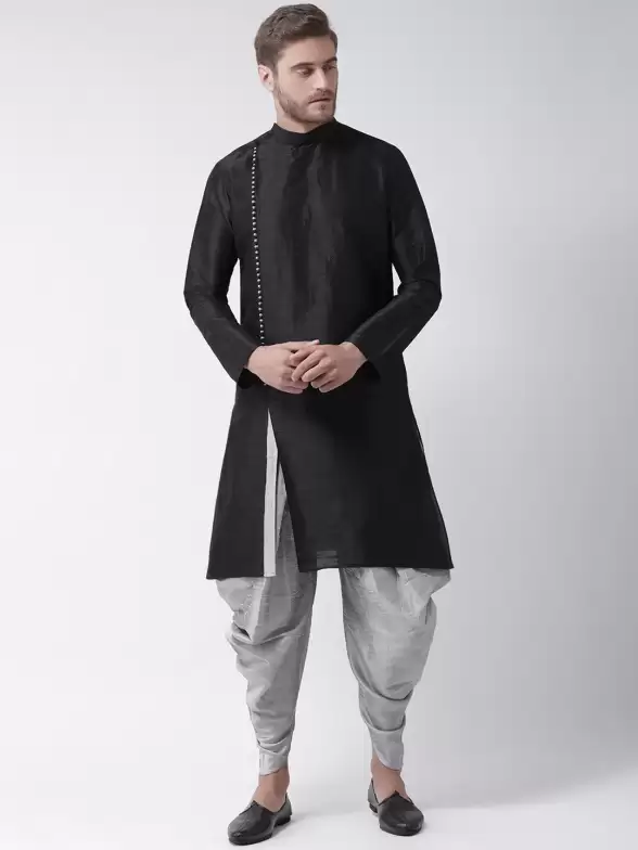 Men Solid Kurta with Patiala - image 7
