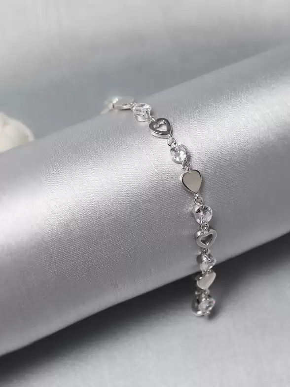 Women Rhodium-Plated Bracelet - image 7