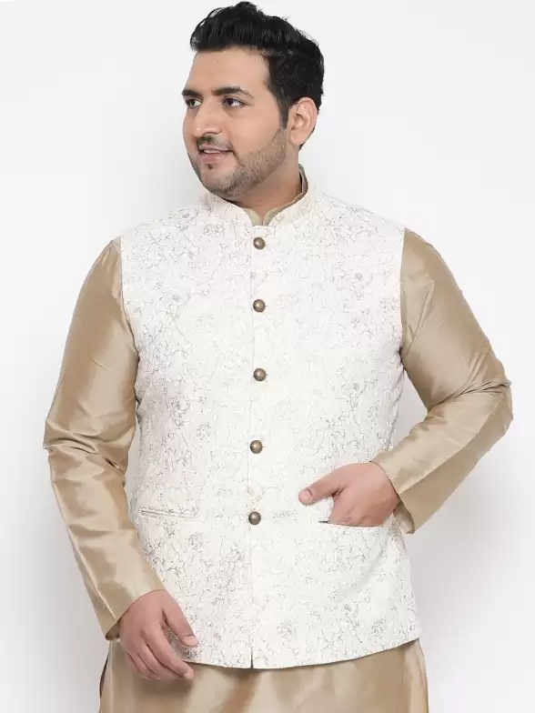 Men Printed Woven Nehru Jacket - image 7