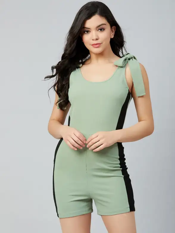Women Colourblocked Legsuit - image 7