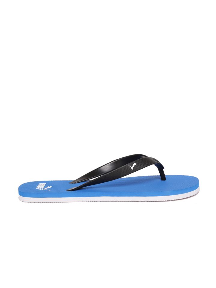 PUMA Men Black Blue Odius DP Flip Flops
