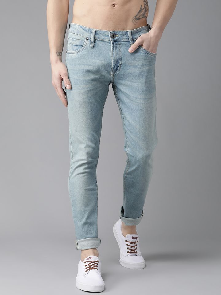 Roadster Men Blue Skinny Fit Mid Rise 