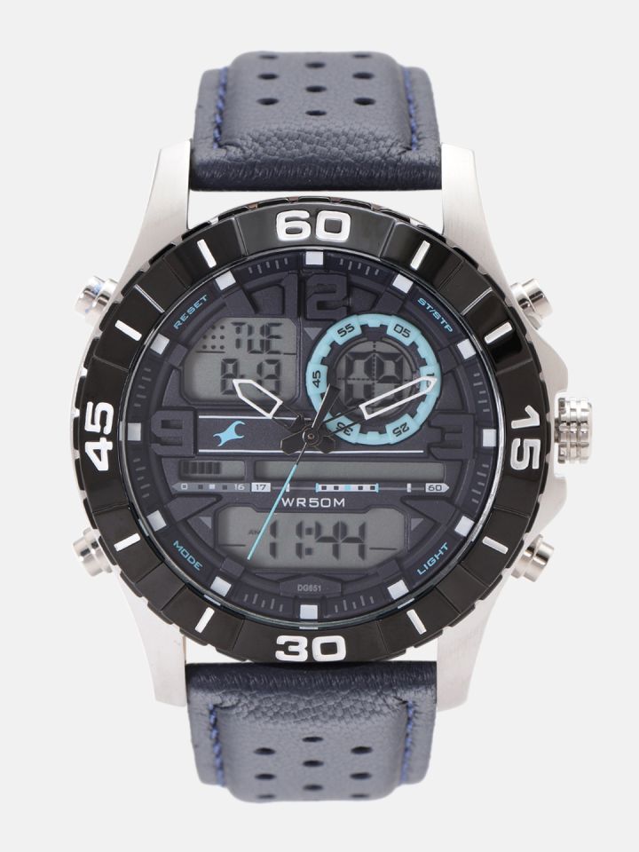 Buy Fastrack Men Grey Analogue And Digital Watch 38035SL02