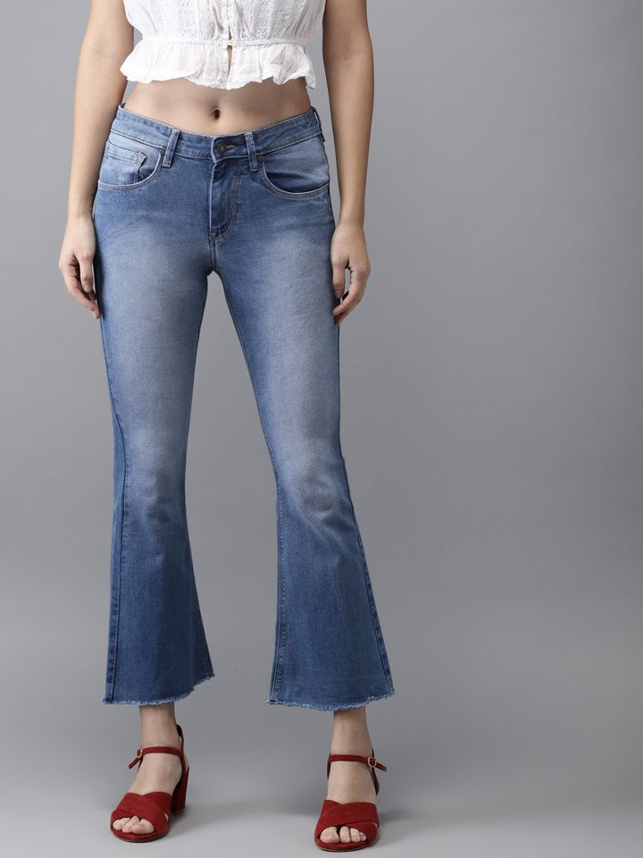 bootcut ankle jeans