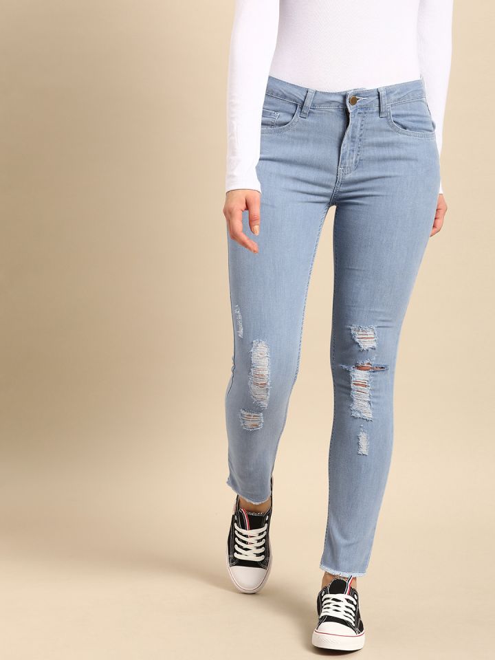 mid rise ankle length jeans