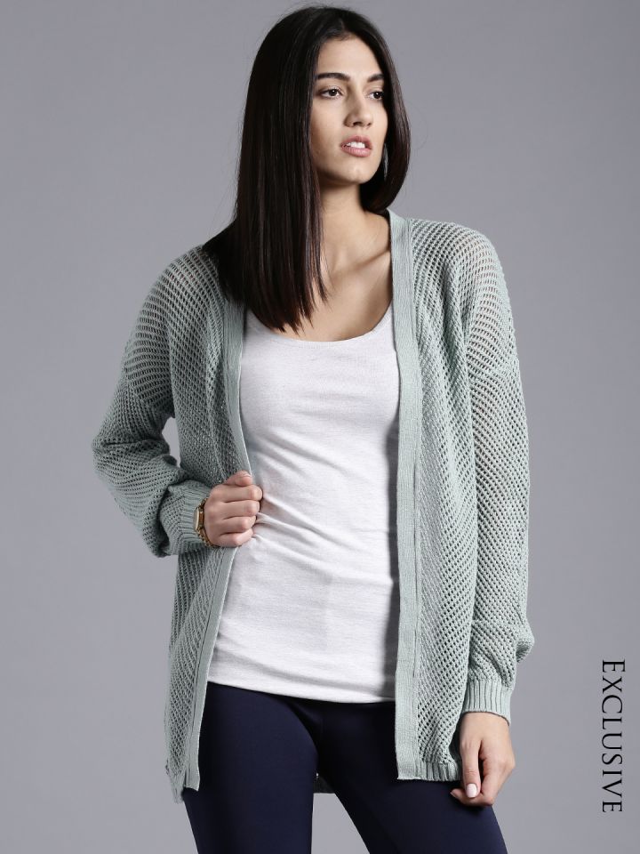 mint green cardigan