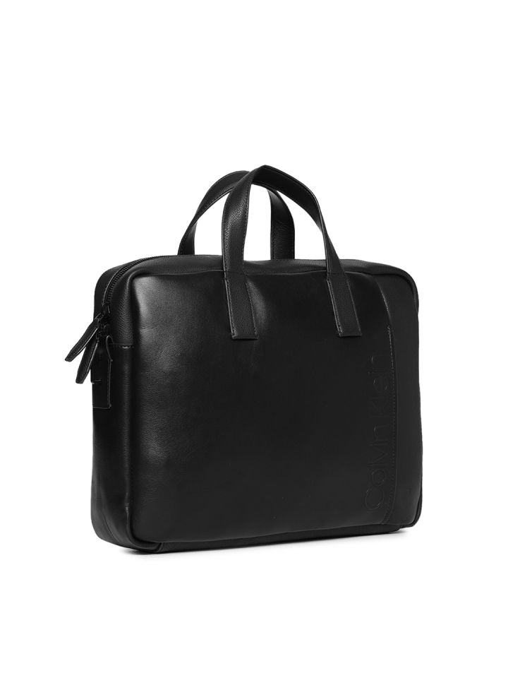 Buy Calvin Klein Men Black Solid Laptop Bag Laptop Bag for Men