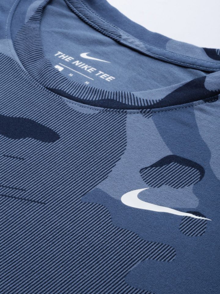 Nike blue clearance camo shirt