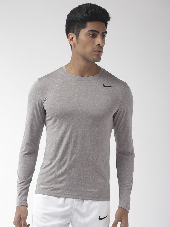 nike dri fit solid tee long sleeve