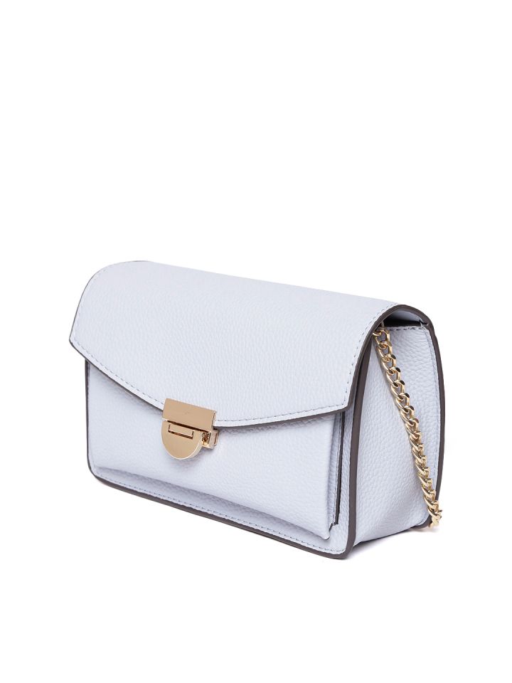 MANGO Blue Solid Sling Bag