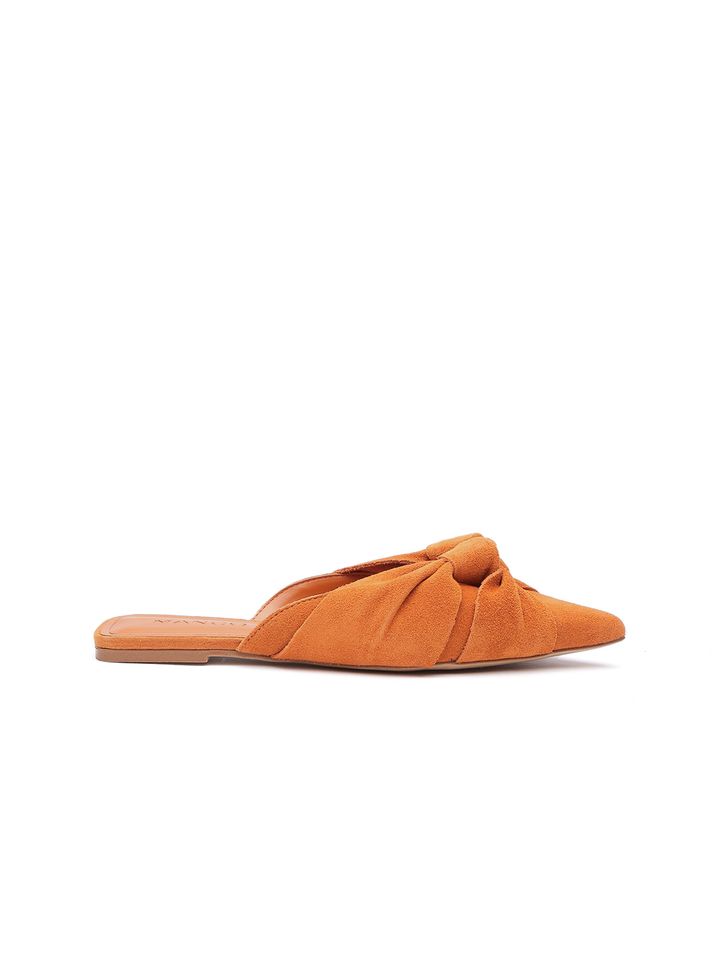 mango leather mules