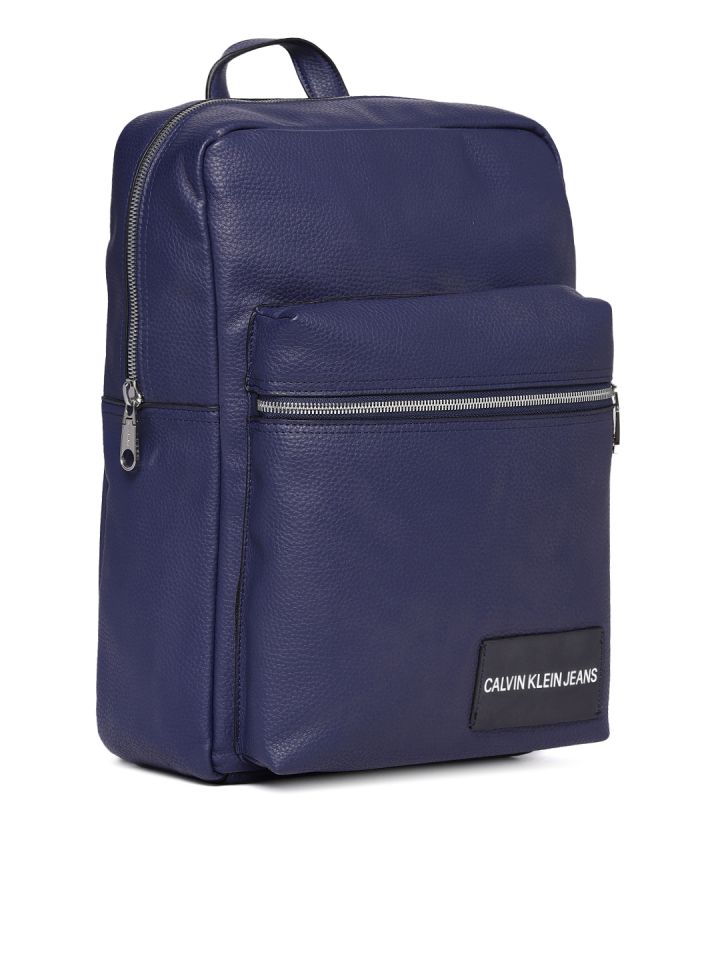 Calvin klein backpack navy blue sales