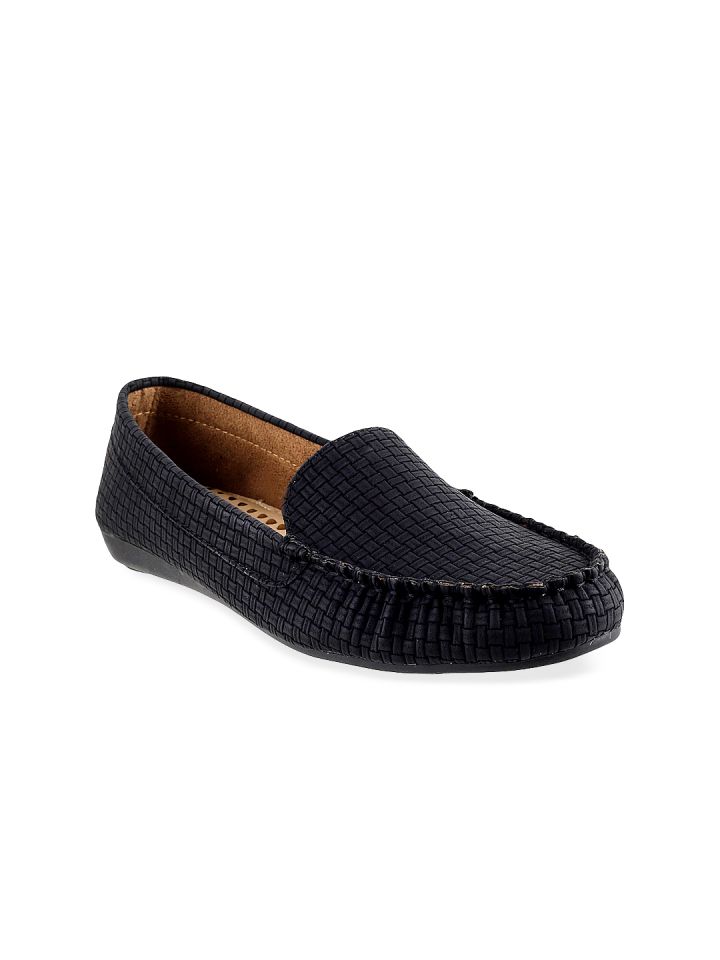 Buy Mochi Women Black Loafers Casual Shoes for Women