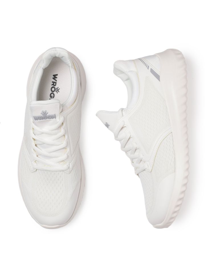 Buy WROGN Men White Textured Sneakers Casual Shoes for Men