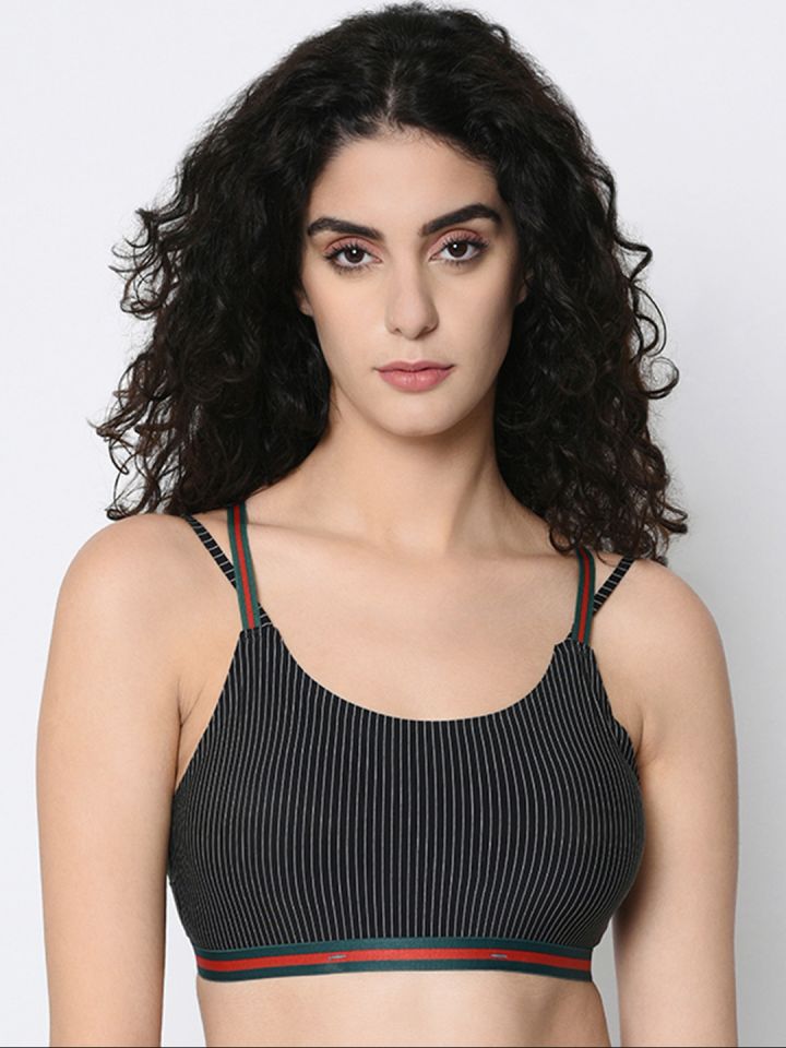 50% OFF on Da Intimo Black Heavily Padded Underwired Styled Back Push Up Bra  DI-391 on Myntra