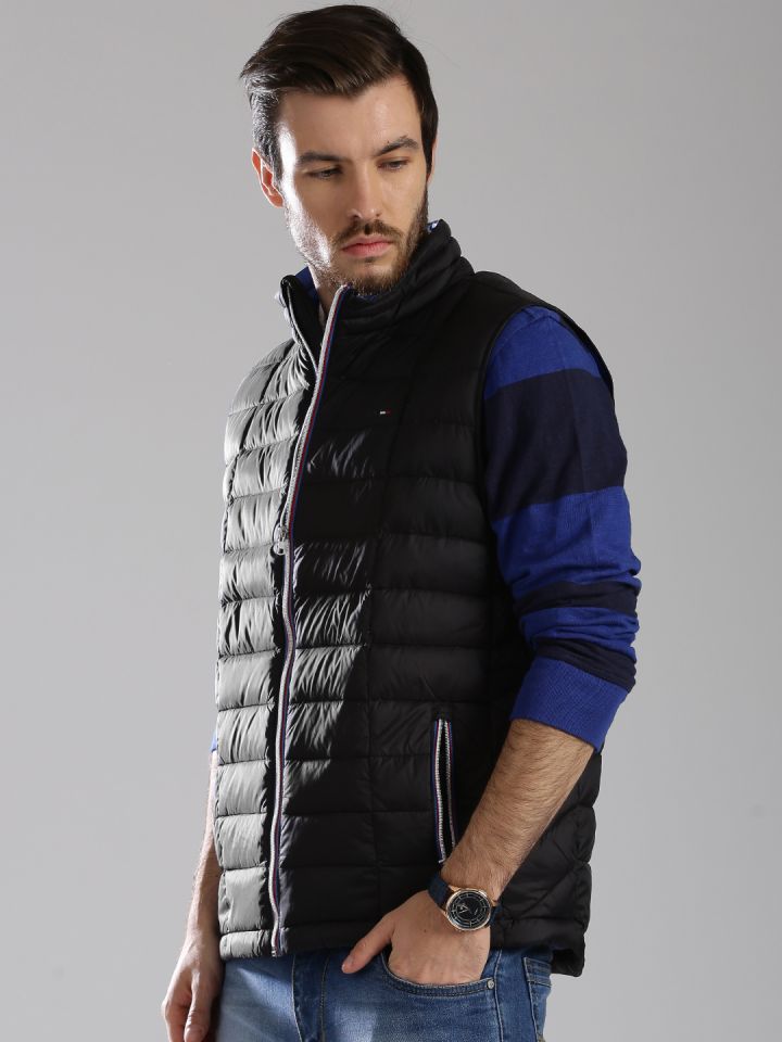 Black puffer best sale jacket tommy hilfiger