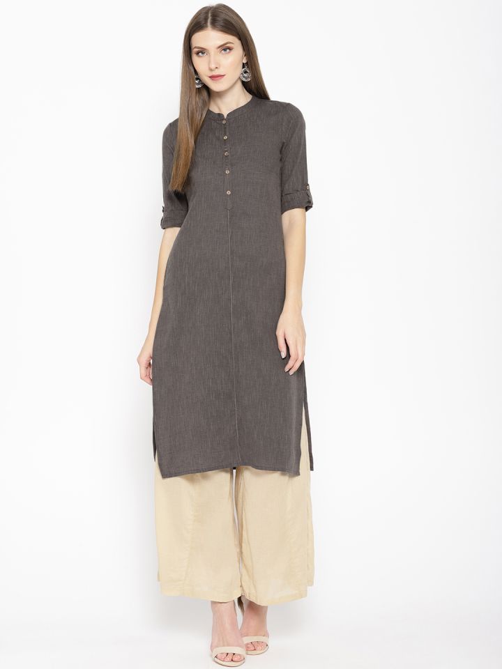 Buy AURELIA Women Brown Woven Design