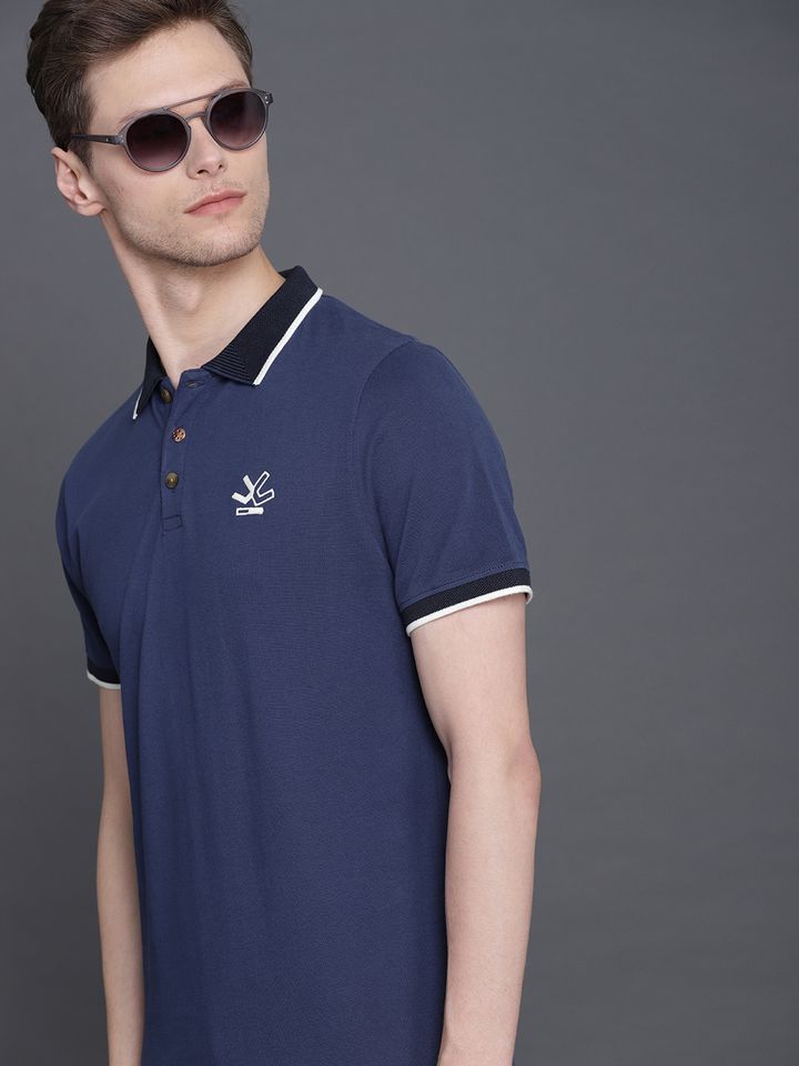 Wrogn collar t shirt clearance