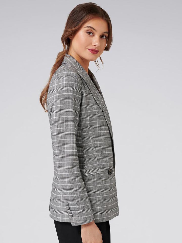 forever new check blazer