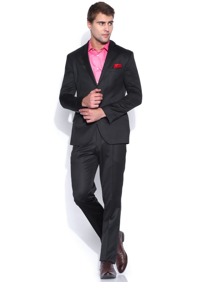 Black coat pant store with pink shirt