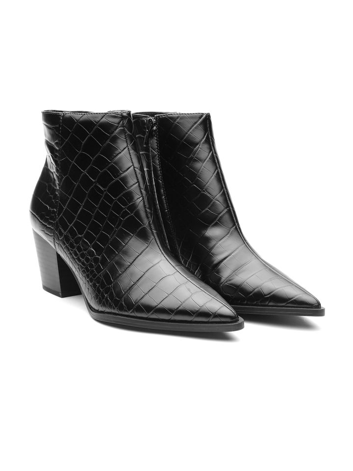 Mango croc boots store