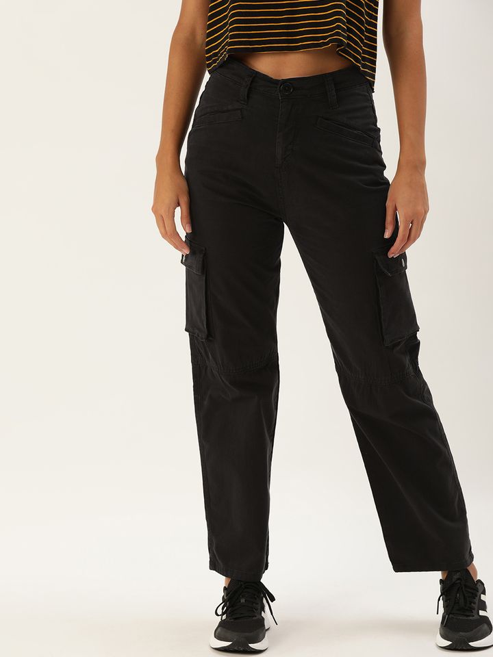 Buy Moda Rapido Women Black Loose Fit 