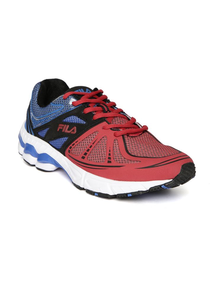 Fila shoes blue and red deals