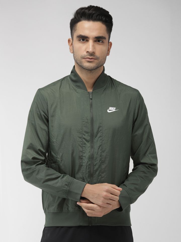 Olive green jacket online nike