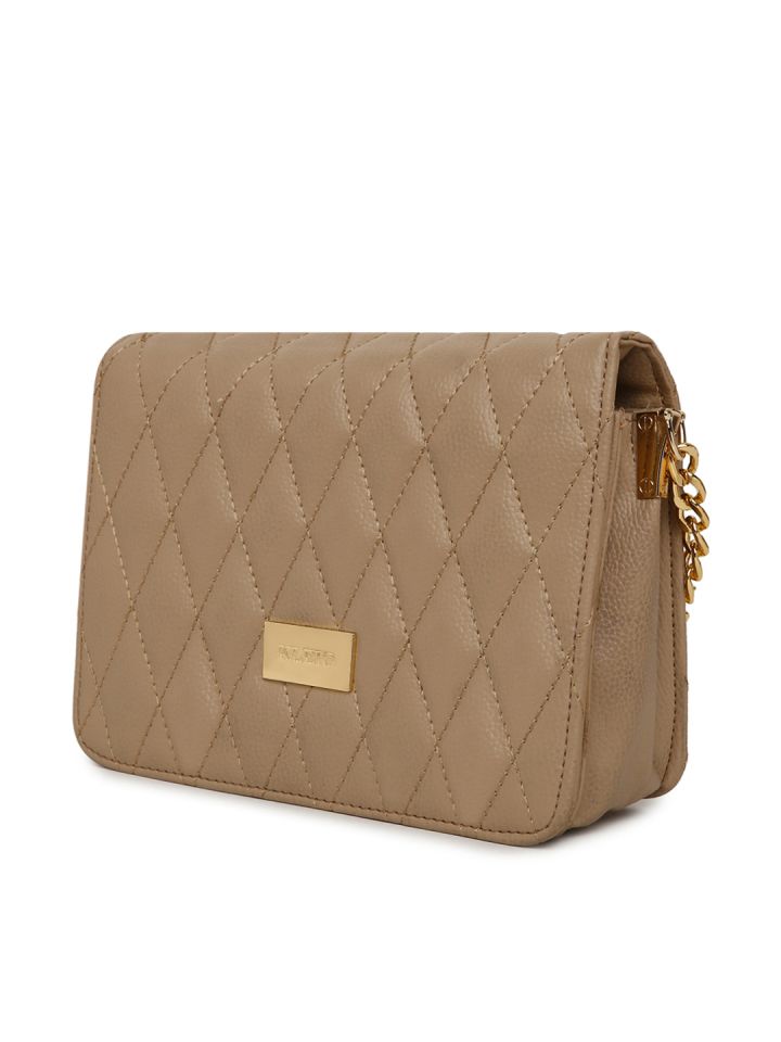 Buy online Beige Quilted Regular Sling Bag from bags for Women by Black  Spade for ₹900 at 64% off