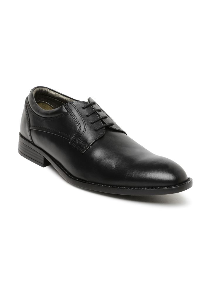Buy Bata Men Black Ambassador Leather Derby Formal Shoes