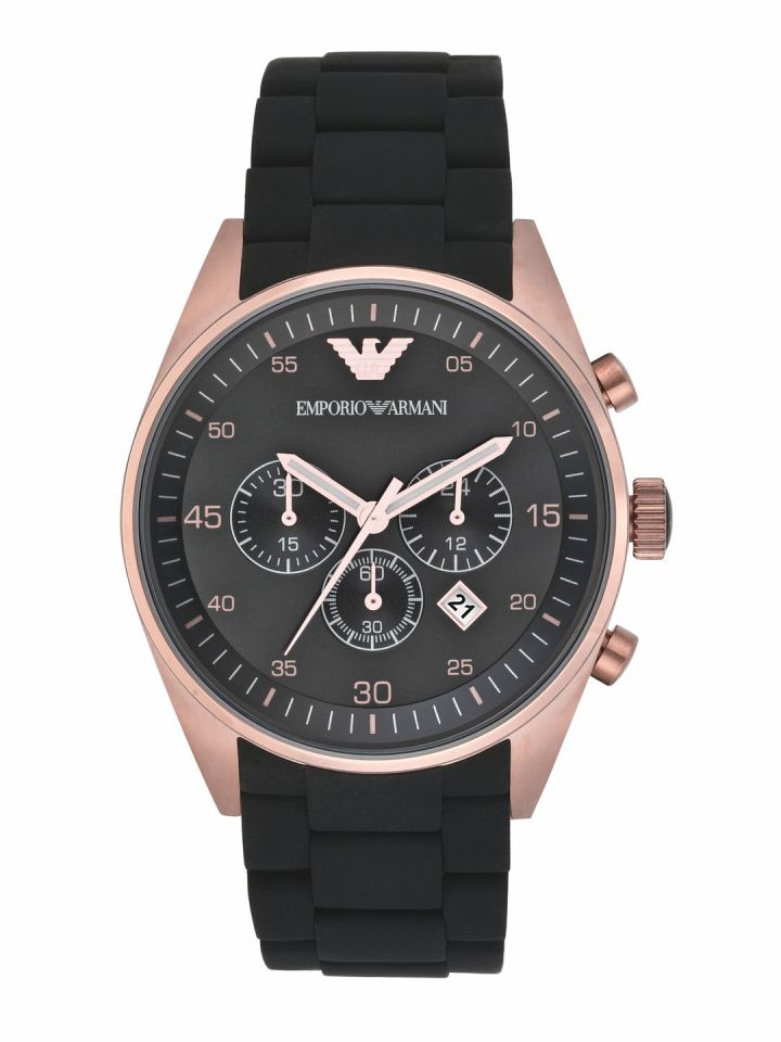 Buy Emporio Armani TAZIO Men Black Analogue Watch AR5905 Watches