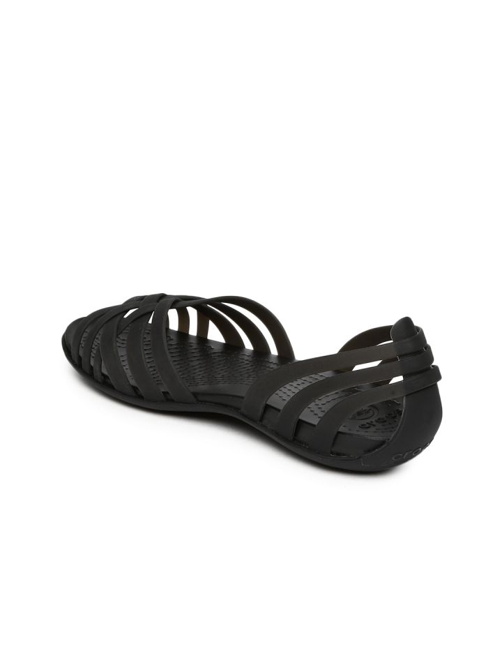 Crocs Translucents Women Black Huarache Flats