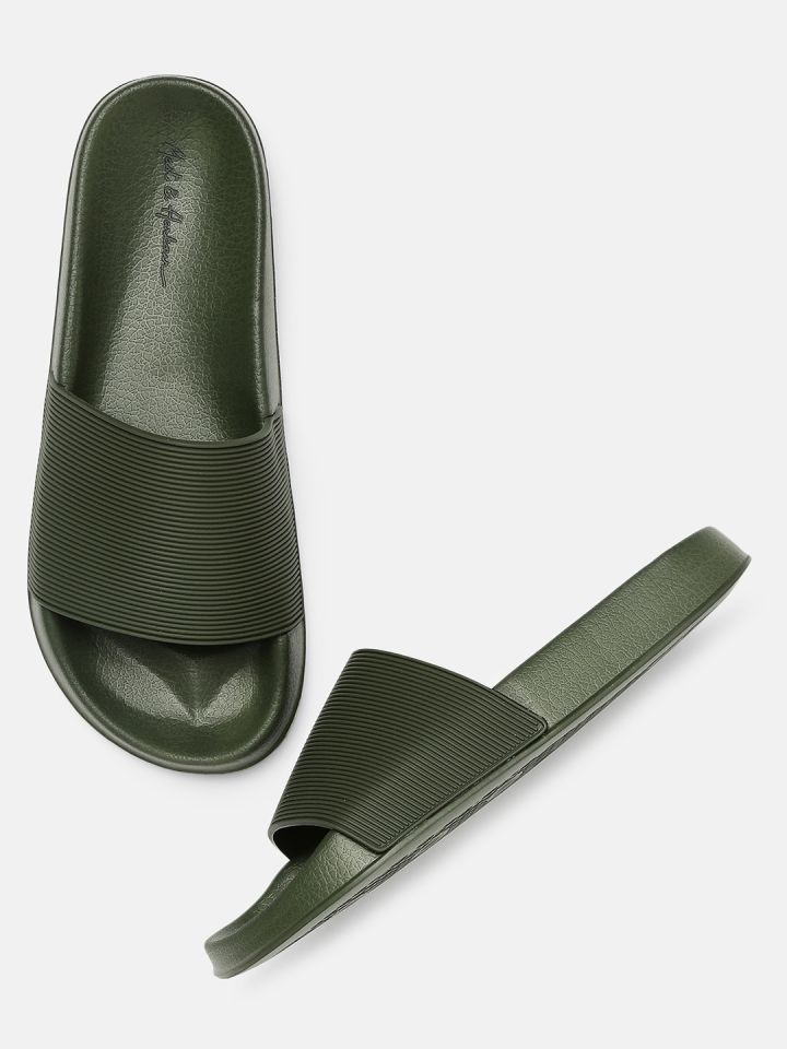 Mens hotsell green sliders