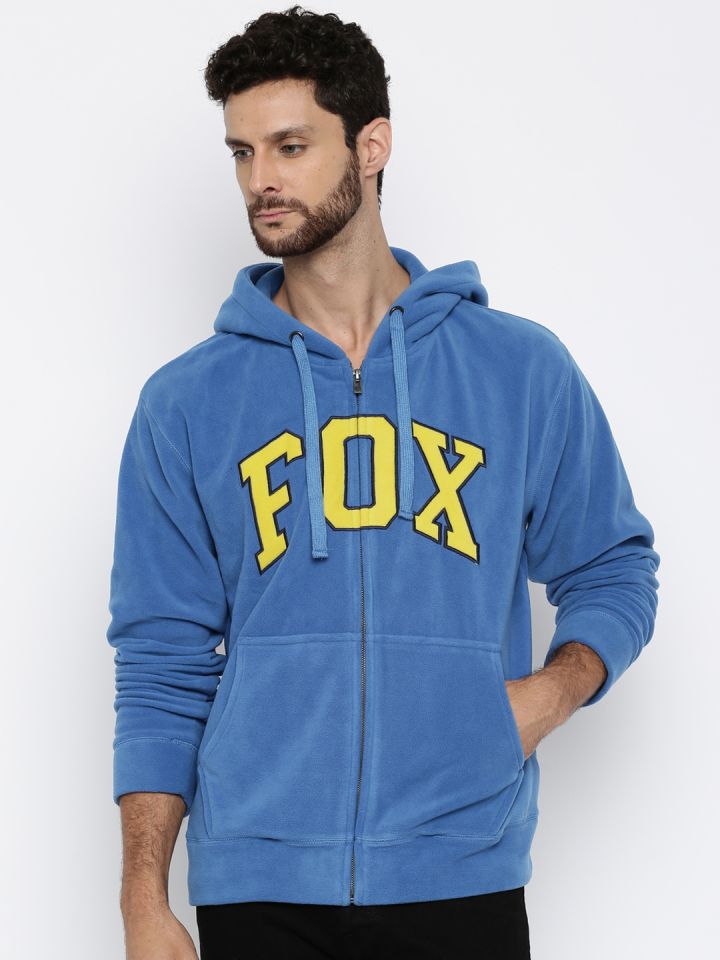 Fox Blue Hooded Sweatshirt