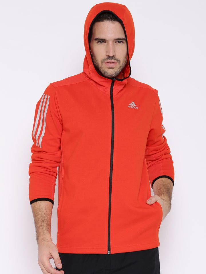 ADIDAS Orange Hooded Training Jacket
