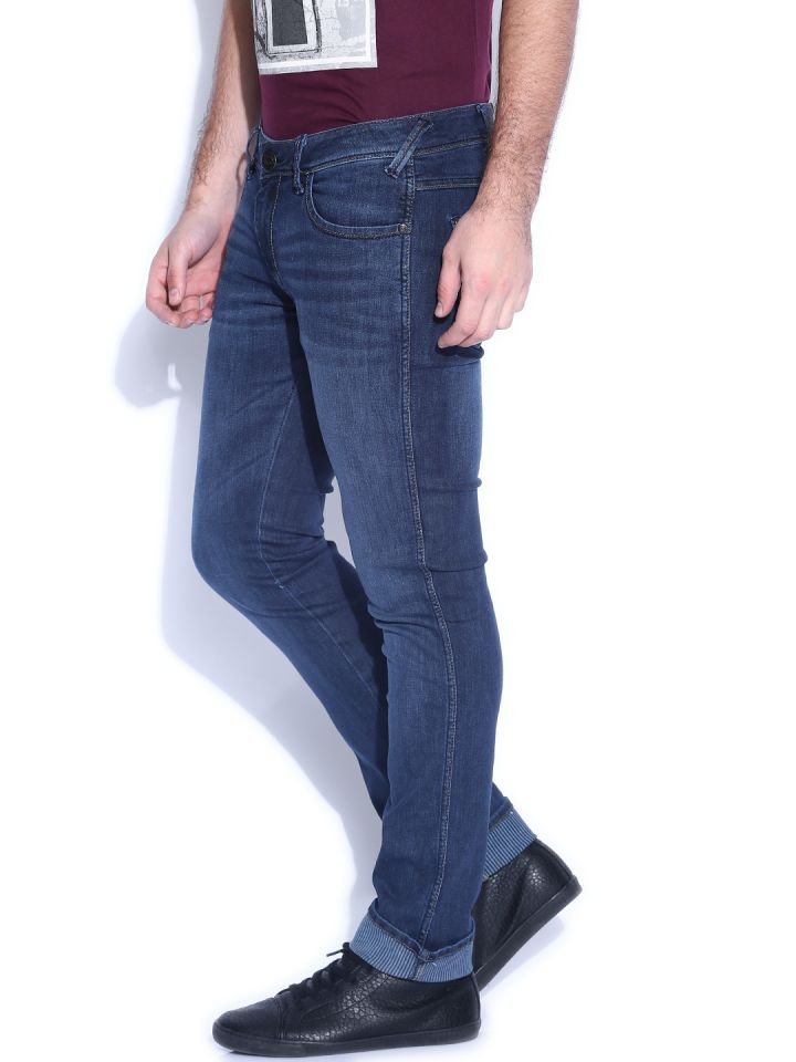 Wrangler Blue Water Repellent Skanders Fit Jeans