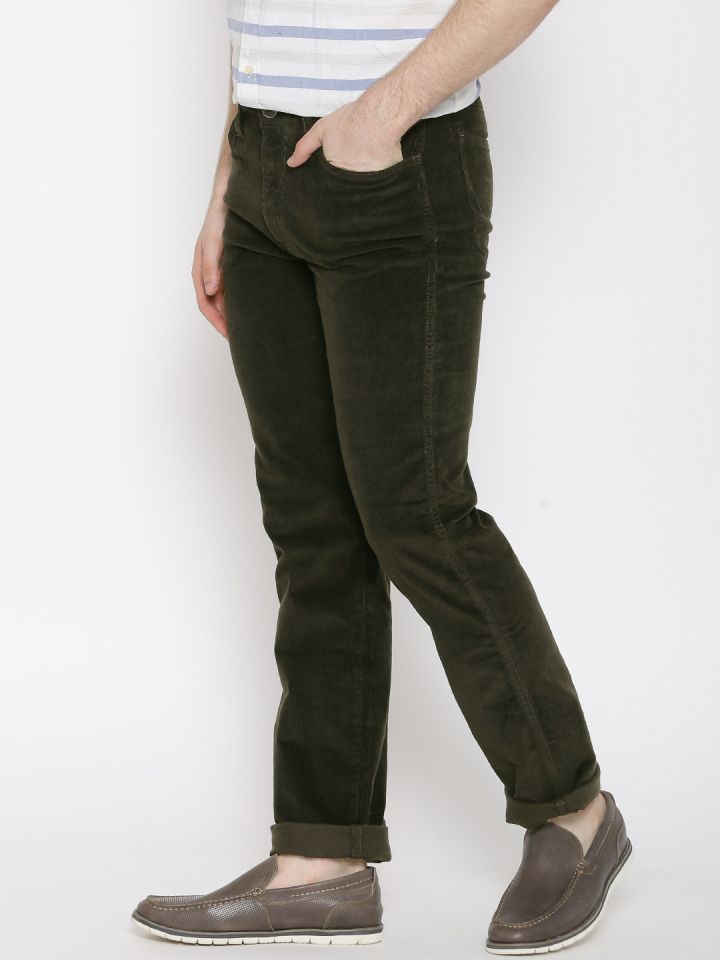 Wrangler Texas Slim Corduroy Jeans 822  Navy  Watson Menswear