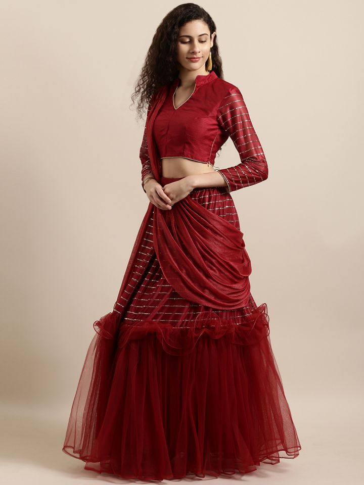 Saree gown hotsell myntra