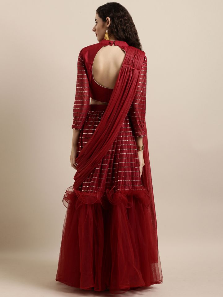 readymade saree myntra