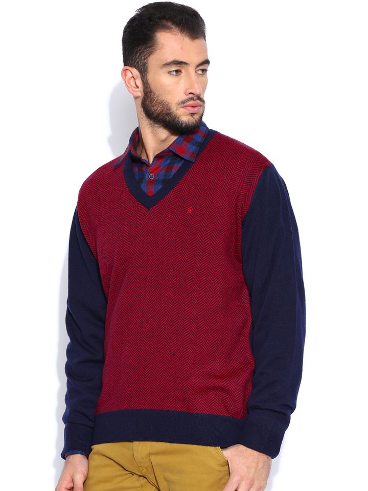 Raymond Navy Red Sweater