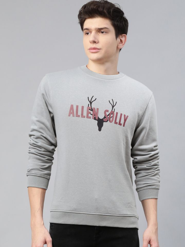 Mens grey crew neck sweatshirt 2025