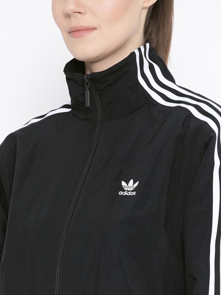 Adidas originals locked up logo track jacket in black 2025