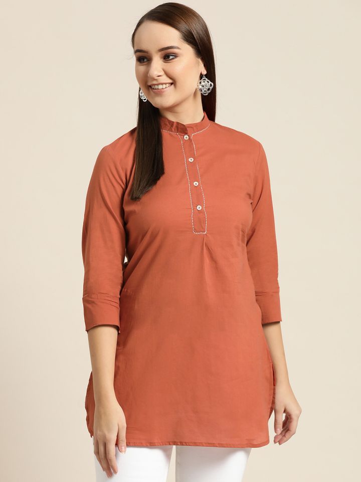 Sangria discount orange kurti