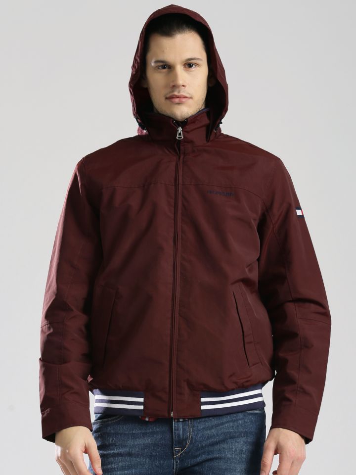 Maroon tommy hilfiger on sale jacket