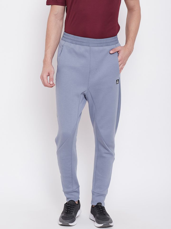 Buy Reebok Men Blue Solid Training Supply Knit Joggers Track Pants for Men 10575650 Myntra